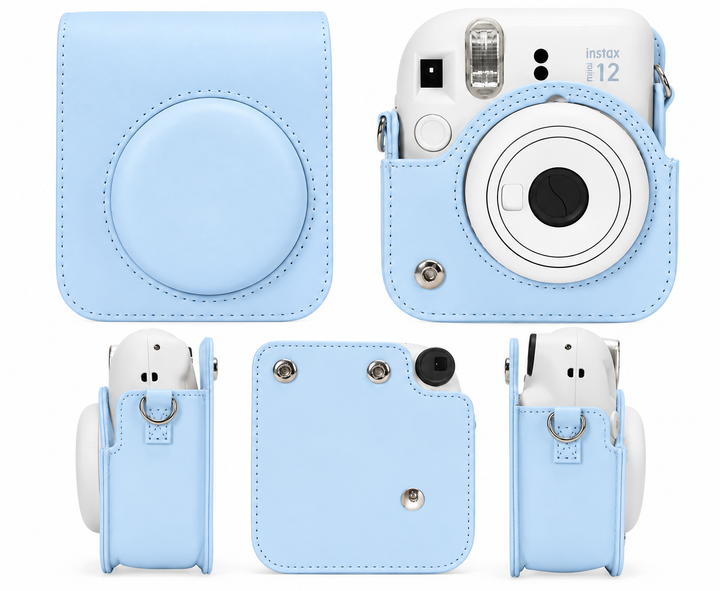 Чехол для фотоаппарата Fujifilm Instax Mini 13/12/11/9 Light Blue + салфетка из микрофибры (mrk5724) - Фото 4 Чехол для фотоаппарата Fujifilm Instax Mini 13/12/11/9 Light Blue + салфетка из микрофибры (mrk5724) - изображение 4