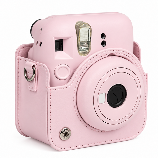 Чехол для фотоаппарата Fujifilm Instax Mini 13/12/11/9 Light Pink + салфетка из микрофибры (mrk5722) - Фото 7 Чехол для фотоаппарата Fujifilm Instax Mini 13/12/11/9 Light Pink + салфетка из микрофибры (mrk5722) - изображение 7