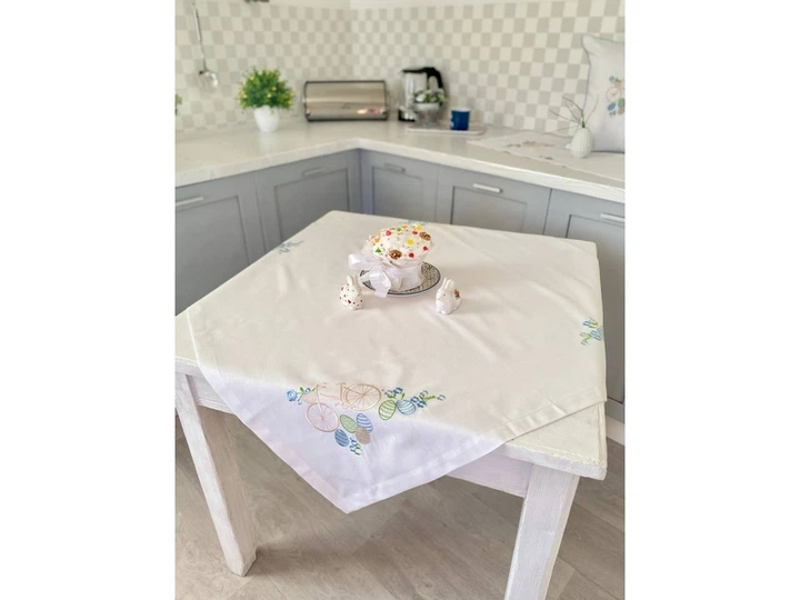Скатертина вишивана великодня SKVV02-85 Limaso 85x85 см 000363838 - зображення 3