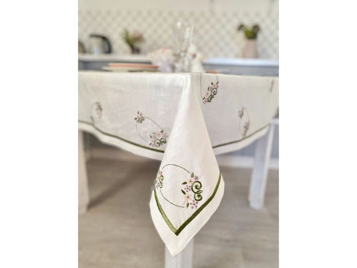 Скатерть вышитая Пасха SKVV038B-136 Limaso 136x136 см 000363973 - изображение 4