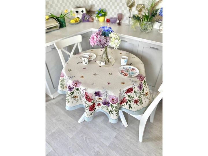 Скатерть гобеленовая ELIZABETH-160D Limaso Ø160 см 000364471 - изображение 3