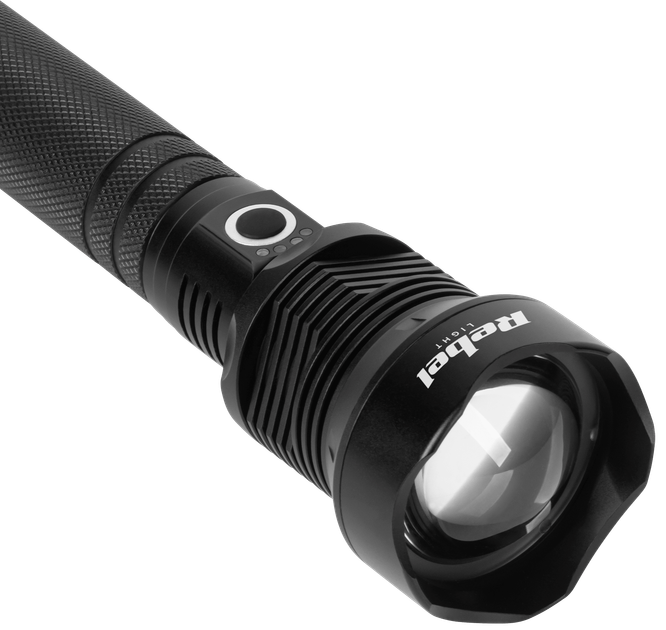 Ручной аккумуляторный фонарь Rebel Light 20 Вт 1857 лм 800 м с зумом USB-C (URZ0942-1) - изображение 3