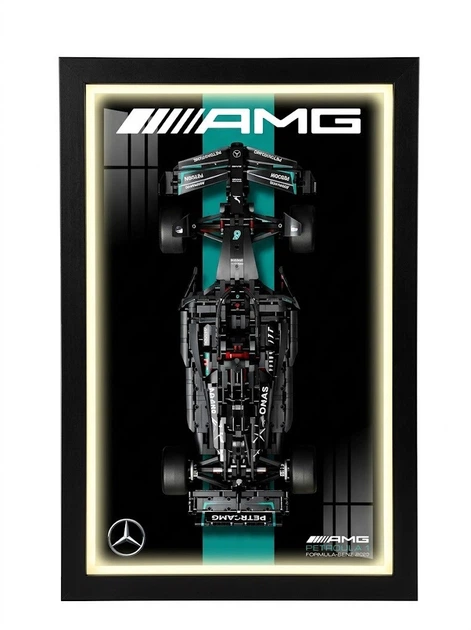 Настінна LED рамка-підставка з підсвіткою для конструктора LEGO Technic Mercedes-AMG F1 - Фото 1 Настінна LED рамка-підставка з підсвіткою для конструктора LEGO Technic Mercedes-AMG F1 - зображення 1