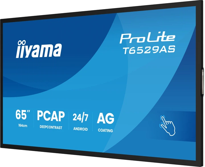 Monitor interaktywny iiyama ProLite T6529AS-B1AG 65″ 4K UHD Android 14 PCAP - obraz 6