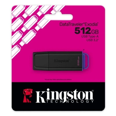 USB флеш накопитель Kingston 512GB DataTraveler Exodia Black-Purple USB 3.2 - Фото 5 USB флеш накопитель Kingston 512GB DataTraveler Exodia Black-Purple USB 3.2 - изображение 5
