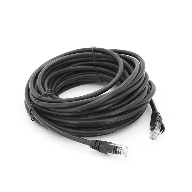 Патч-корд литий RITAR, UTP, RJ45, Cat.6, 10m, чорний, Cu (мідь) Q100 - Фото 1 Патч-корд литий RITAR, UTP, RJ45, Cat.6, 10m, чорний, Cu (мідь) Q100 - изображение 1
