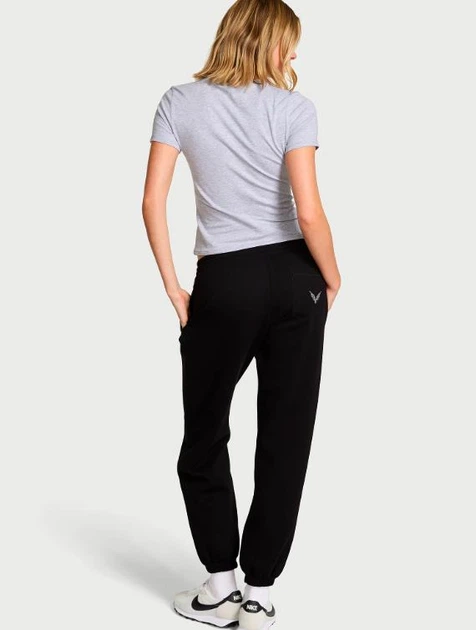 Костюм Victoria's Secret Iconic Fleece Relaxed L чорний - Фото 7 Костюм Victoria's Secret Iconic Fleece Relaxed L чорний - изображение 7