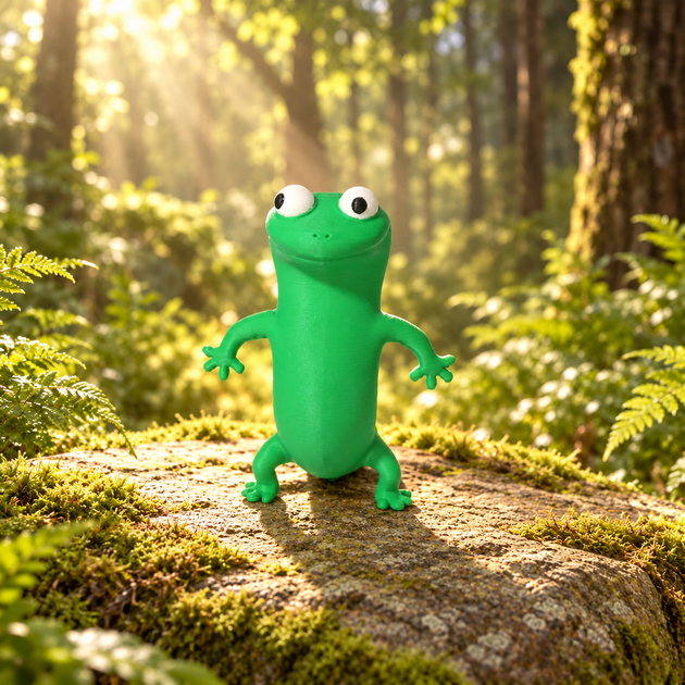 Іграшка Ящірка Том з мультфільму Стрибунці. 3D-Іграшка Lizard Tom Chill from Hoppers. - зображення 7