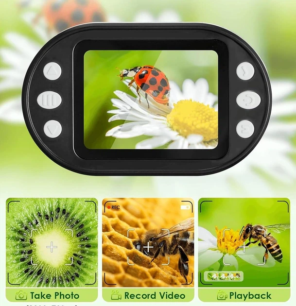 Детский цифровой микроскоп GleamKid 200–1000x с 2" LCD-экраном - Фото 3 Детский цифровой микроскоп GleamKid 200–1000x с 2" LCD-экраном - изображение 3