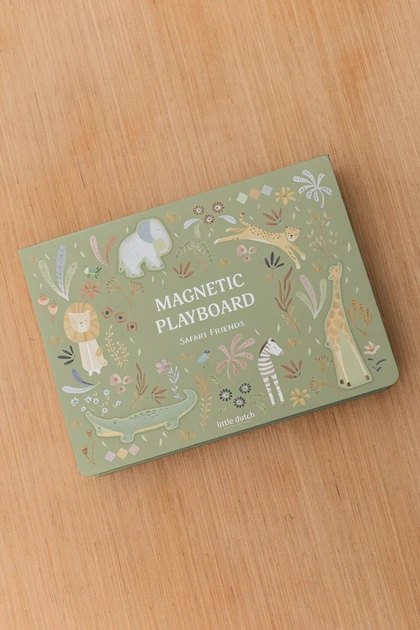 Magnetyczna tablica do zabawy Little Dutch Magnetic PlayBoard Safari Friends (8713291774537) - obraz 14