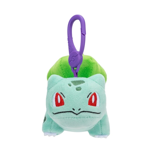 Мягкая игрушка Pokemon полиэстер 9х10х7 75 см Булбазавр на клипсе - изображение 2