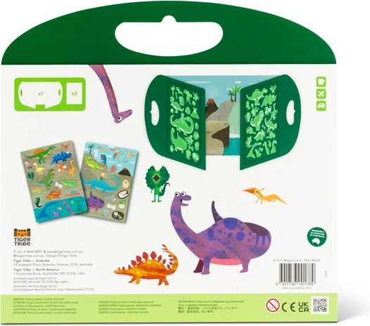 Zestaw magnesów Tiger Tribe Przenośne Świat Dinozaurów (6-1211) (9341736001789) - obraz 6
