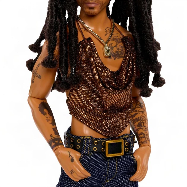 Лялька Барбі Кен колекційий співак Ленні Кравіц Barbie Signature Collectible Lenny Kravitz Kenbassadors (JBJ43) (JBJ43) - Фото 7 Лялька Барбі Кен колекційий співак Ленні Кравіц Barbie Signature Collectible Lenny Kravitz Kenbassadors (JBJ43) (JBJ43) - зображення 7