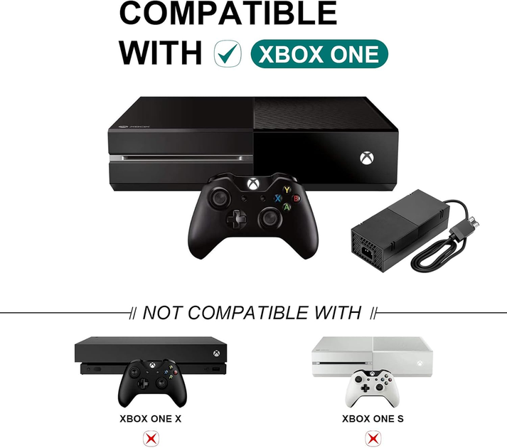 Блок питания для Xbox One 220 Вт, 100–240 В, 12 В 17,9 А, адаптер с тихим вентилятором, черный - изображение 5