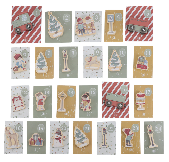 Kalendarz adwentowy Little Dutch w walizeczce LD4880 (8713291448803) - obraz 4