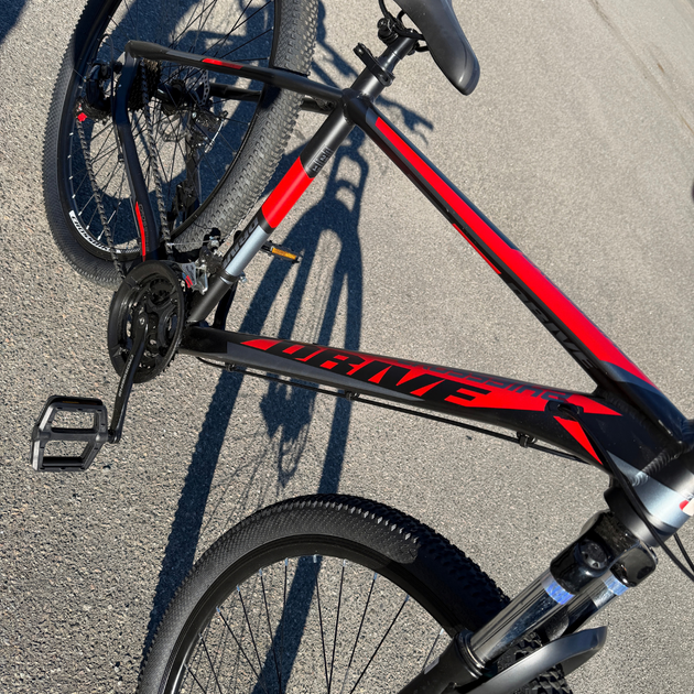 Велосипед CrossBike 29" Drive 2026 Рама 21" black-red - изображение 3
