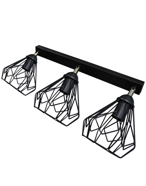 Светильник настенный бра 100lamp Е-27 металл, черный (NL 5381-3) - изображение 1