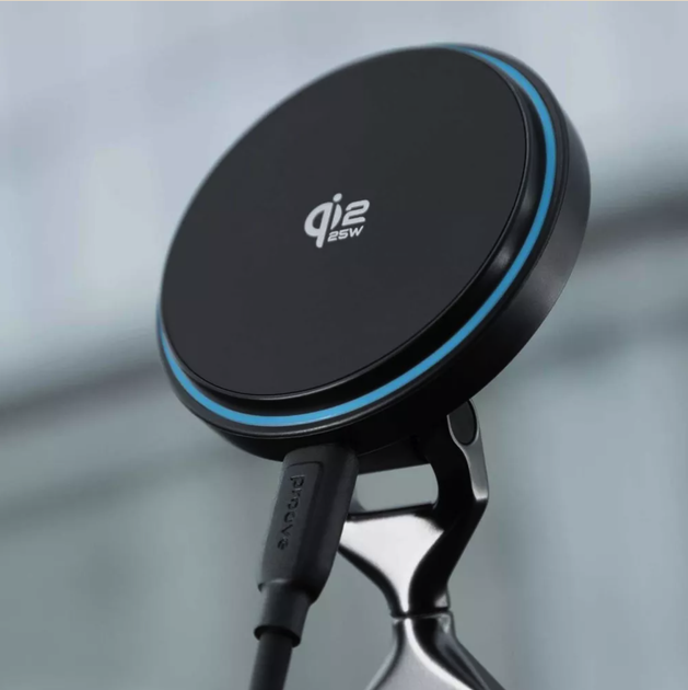 Автомобільний тримач із бездротовою зарядкою Proove Jetlocke 25W Qi2.2 з вакуумним кріпленням - зображення 10