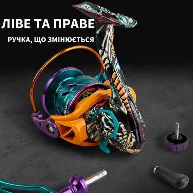 Спиннинговая рыболовная катушка BILLINGS HA 3000 5.2:1 Max Drag 10Kg - Фото 3 Спиннинговая рыболовная катушка BILLINGS HA 3000 5.2:1 Max Drag 10Kg - изображение 3