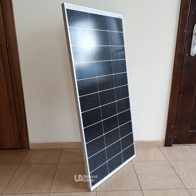 Сонячна панель монокристалічна портативна 150Вт Solar Panel, мобільна сонячна батарея з ламінованим склом для дому, дачі, кемпінгу, авто, автономного електропостачання і зарядки акумуляторів, HI-150W - зображення 8