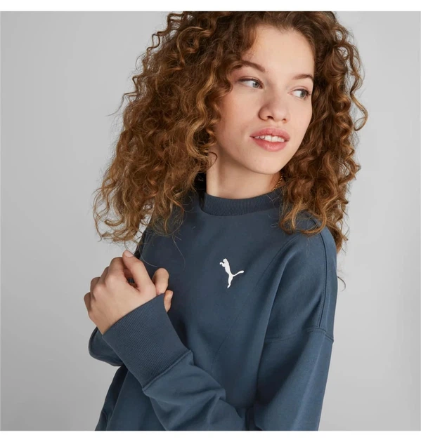 Женский свитшот Puma HER Crew Синий S (67310916) - изображение 3