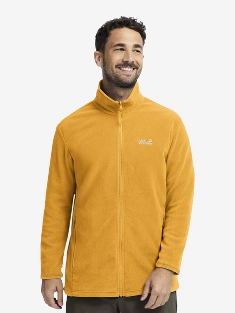 Толстовка флисовая, на молнии мужская Jack Wolfskin Taunus 100 Fz M A65793_M0119 XL Желтая (4064886782289) - Фото 1 Толстовка флисовая, на молнии мужская Jack Wolfskin Taunus 100 Fz M A65793_M0119 XL Желтая (4064886782289) - изображение 1