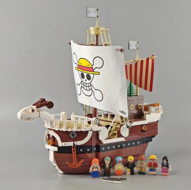 Конструктор Ван Пис One Piece пиратский корабль Going Merry Гоинг Мерри из аниме Монки Д. Луффи 1048 деталей 7 фигурок - изображение 3