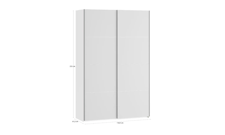 Шкаф-купе 1,5 м 2д Fittio FTIS72461 белый глянец - изображение 2