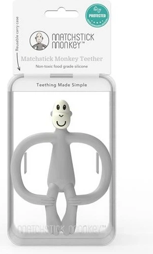 Gryzak Matchstick Monkey Małpka Szary (MM-ONT-015) (705604684815) - Zdjęcie 7 Gryzak Matchstick Monkey Małpka Szary (MM-ONT-015) (705604684815) - obraz 7