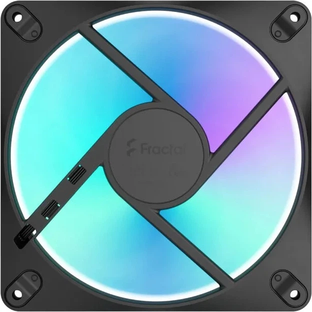Набір вентиляторів Fractal Design Dynamic 3 - 14 RGB 3-Pack Black (FD-F-DR3-1403) - зображення 3