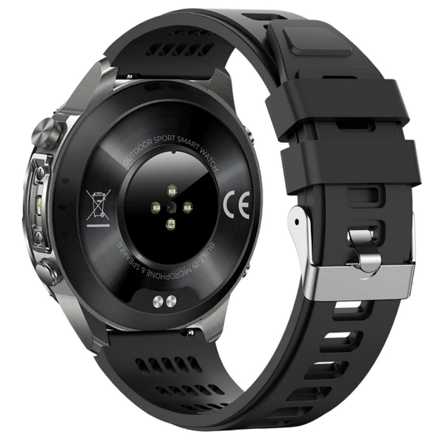 Чоловічий смарт-годинник чорний спортивний Amoled Bluetooth 5.0 два ремінці Uwatch Smart Titan 2 (408394) - зображення 9