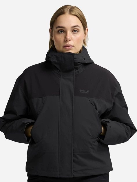 Куртка зимняя короткая женская Jack Wolfskin Ice Flare JKT W A66205-6350 M Темно-серая (4064886764056) - Фото 1 Куртка зимняя короткая женская Jack Wolfskin Ice Flare JKT W A66205-6350 M Темно-серая (4064886764056) - изображение 1