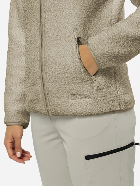 Куртка демисезонная женская Jack Wolfskin High Curl Jacket W 1708732-A0030 S Бежевая (4064886348744) - изображение 3
