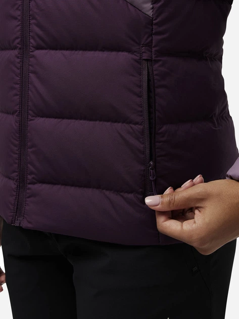 Пуховик короткий женский Jack Wolfskin Ather Down JKT W A60329-I0081 S Фиолетовый (4064886304313) - Фото 3 Пуховик короткий женский Jack Wolfskin Ather Down JKT W A60329-I0081 S Фиолетовый (4064886304313) - изображение 3