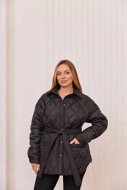 Куртка демисезонная для беременных трансформер oversize Alabama 4XL (54) Lullababe LB01AL136 черный - изображение 4