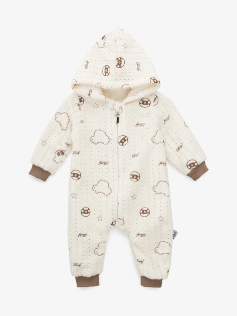 Комбінезон для малюків Mini Papi V-055 74 см Молочно-коричневий shop (2000999721342) - Фото 1 Комбінезон для малюків Mini Papi V-055 74 см Молочно-коричневий shop (2000999721342) - изображение 1