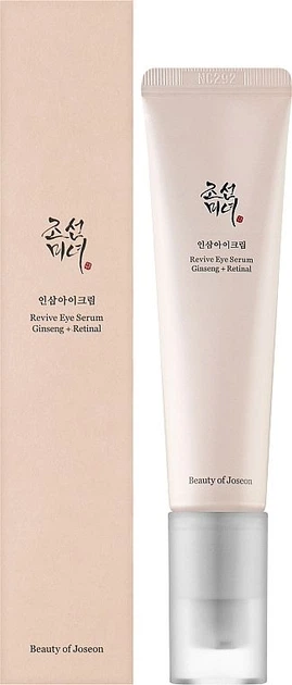 Восстановительная сыворотка для глаз с женьшенем и ретиналем Beauty of Joseon Revive Eye Serum: Ginseng + Retinal 30 мл - Фото 2 Восстановительная сыворотка для глаз с женьшенем и ретиналем Beauty of Joseon Revive Eye Serum: Ginseng + Retinal 30 мл - изображение 2