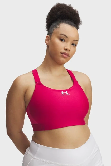 Жіночий малиновий топ UA HeatGear High Under Armour XL 1379195-681 - изображение 3