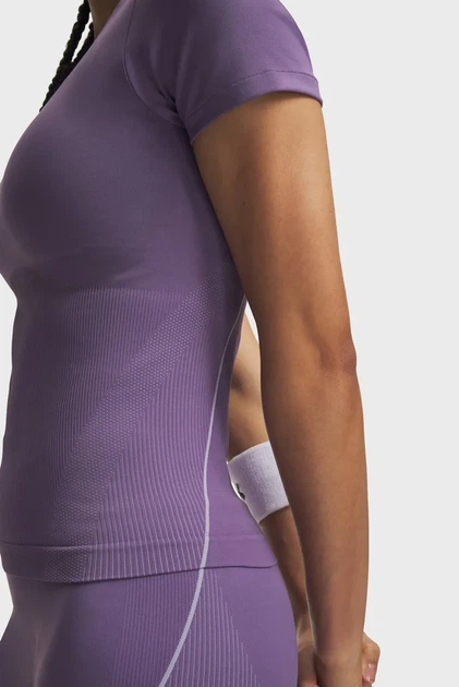 Жіноча фіолетова футболка UA Vanish Seamless SS-PPL Under Armour S 6000642-520 - изображение 3