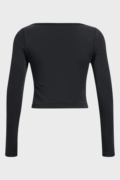 Жіночий чорний лонгслів UA Train Seamless LS Under Armour XL 1379150-001 - Фото 6 Жіночий чорний лонгслів UA Train Seamless LS Under Armour XL 1379150-001 - изображение 6