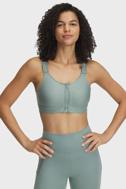 Жіночий м'ятний топ UA Infinity High Zip 2.0 Bra Under Armour XS D-DD 1384118-348 - Фото 2 Жіночий м'ятний топ UA Infinity High Zip 2.0 Bra Under Armour XS D-DD 1384118-348 - изображение 2