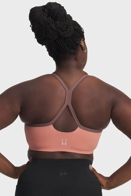 Жіночий рожевий топ UA Halo Bonded Bra Under Armour M 6009068-696 - изображение 4