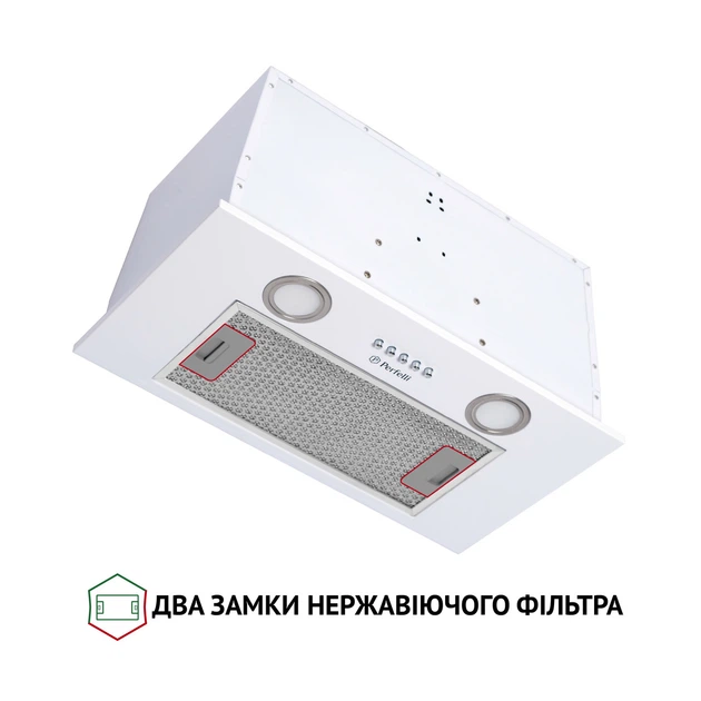 Витяжка повновбудована Perfelli BI 5652 WH 1000 LED - зображення 3