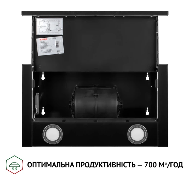 Витяжка телескопічна Perfelli TL 5212 BL 700 LED - зображення 8