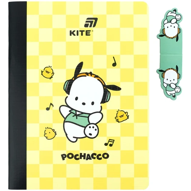Блокнот з магнітною закладкою Kite Pochacco PC26-192, А5, 60 аркушів, клітинка - зображення 4