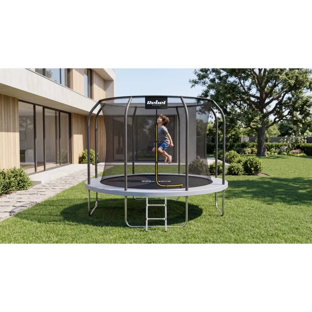 Батут Rebel Active PRO RBA-8001 диаметр 244 см с защитной сеткой и лестницей (5901890133029) - Фото 10 Батут Rebel Active PRO RBA-8001 диаметр 244 см с защитной сеткой и лестницей (5901890133029) - изображение 10