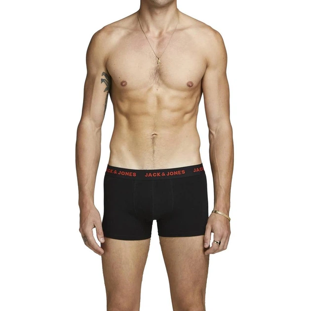 Набор трусов шорты мужской Jack & Jones 196223 S 3 шт Черный (2200005174579) - изображение 7