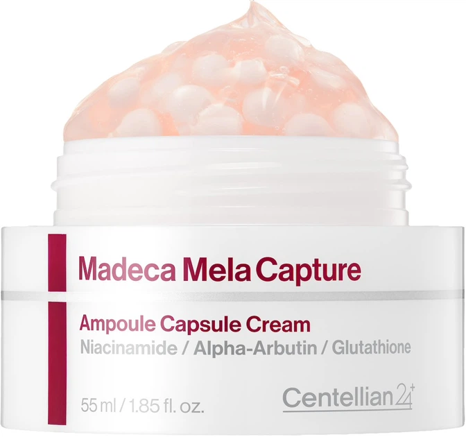Krem do twarzy Centellian24 Mela Capture Madeca Ampoule Capsule rozjaśniający 55 ml (8806109106177) - Zdjęcie 2 Krem do twarzy Centellian24 Mela Capture Madeca Ampoule Capsule rozjaśniający 55 ml (8806109106177) - obraz 2