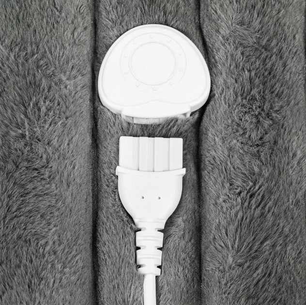 Одеяло с подогревом электроплед 160x180 см Kedica K-05374 160 Вт электроодеяло с автоотключением Серое - Фото 12 Одеяло с подогревом электроплед 160x180 см Kedica K-05374 160 Вт электроодеяло с автоотключением Серое - изображение 12