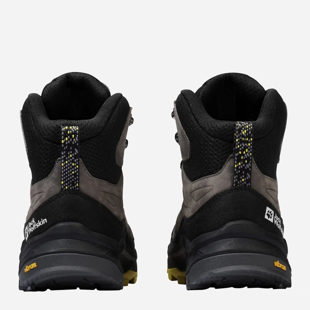 Мужские демисезонные ботинки для трекинга с мембраной Jack Wolfskin Cyrox Texapore Mid M 4064301-6945 40.5 (7UK/8USA) 25.5 см Коричневый/Серый/Желтый (4064886596510) - Фото 4 Мужские демисезонные ботинки для трекинга с мембраной Jack Wolfskin Cyrox Texapore Mid M 4064301-6945 40.5 (7UK/8USA) 25.5 см Коричневый/Серый/Желтый (4064886596510) - изображение 4